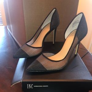 INC Black Heels Size 7